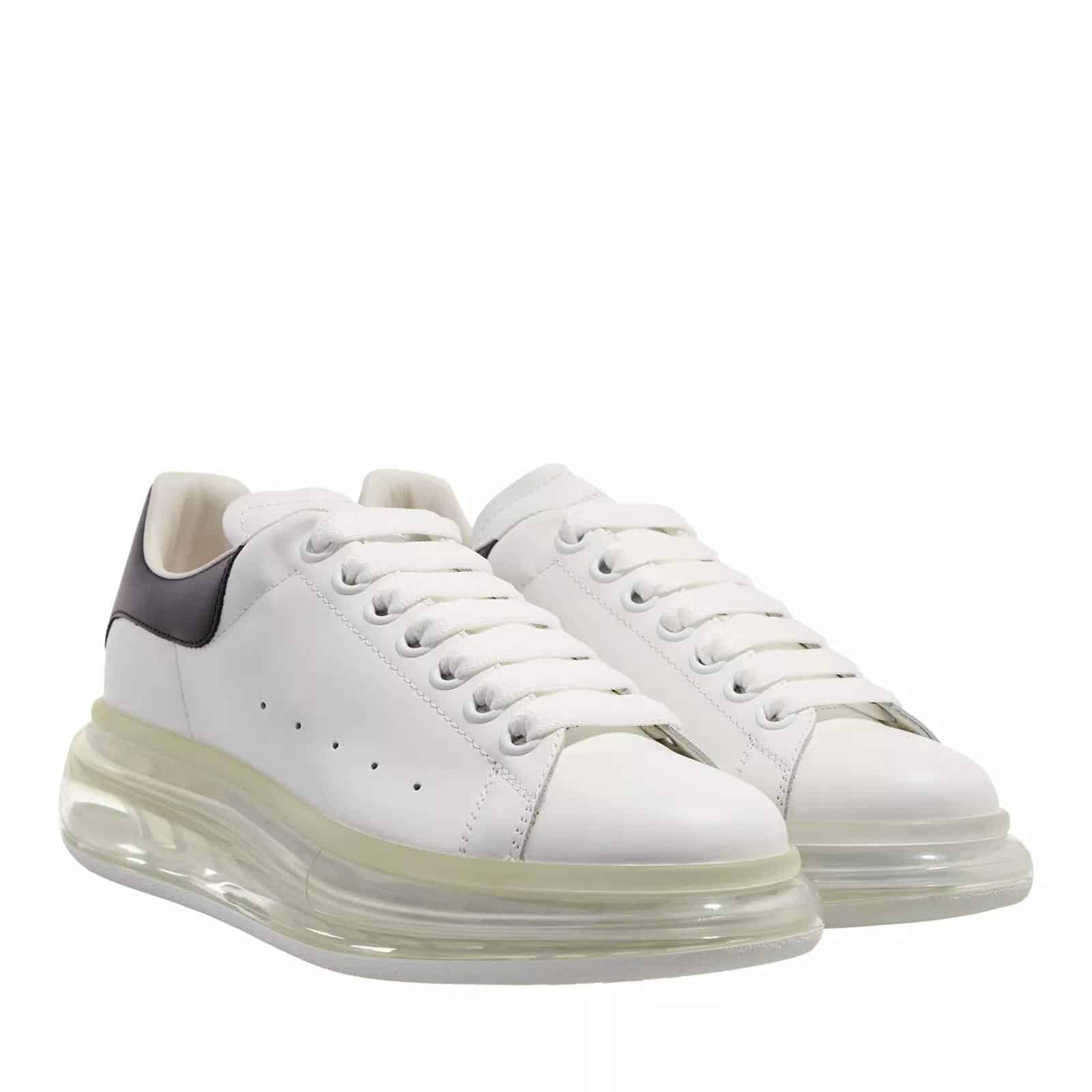 Alexander McQueen Sneakers - Schnürer, transparente Sohle in wit