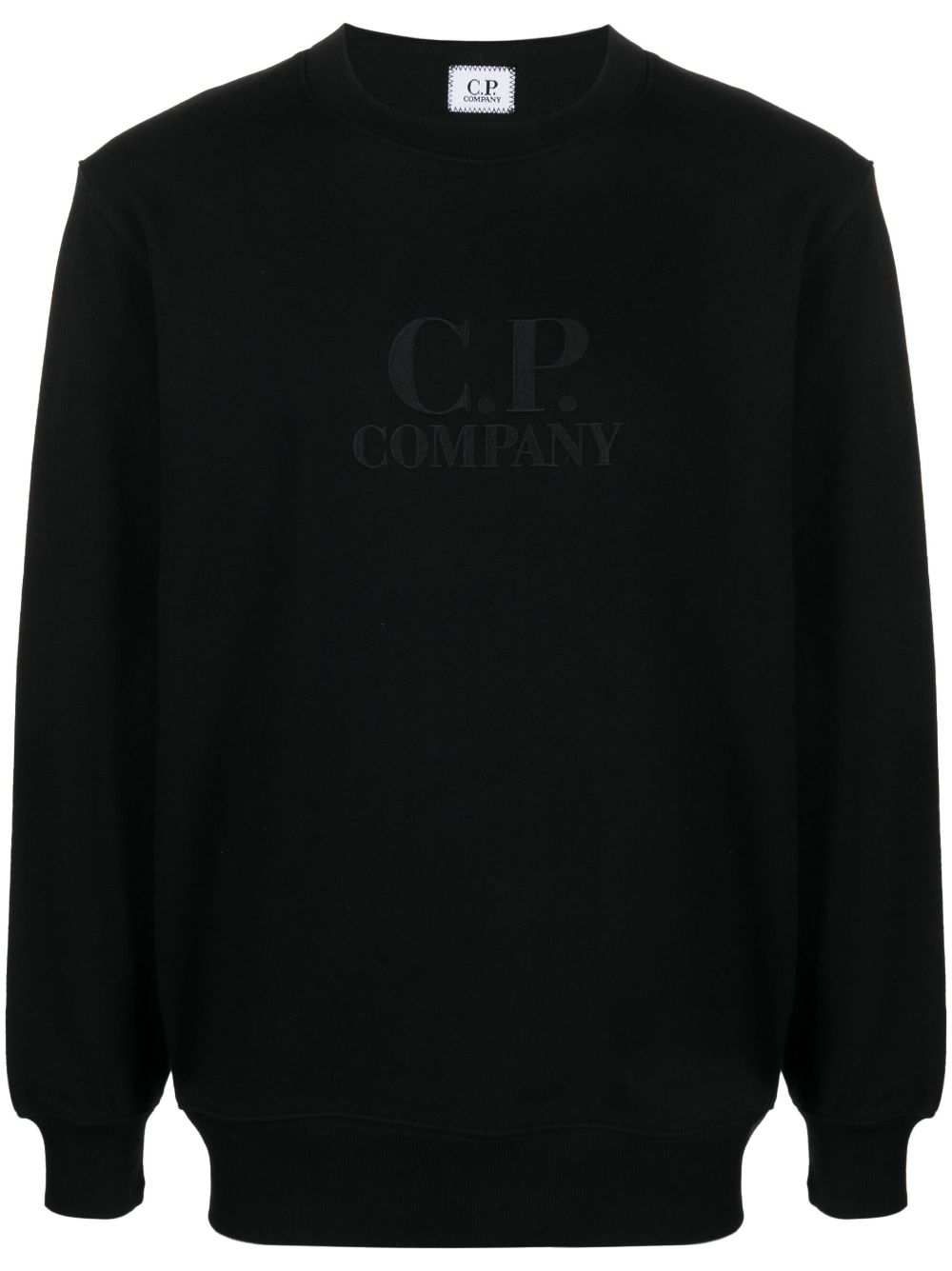 C.P. Company Trui met geborduurd logo - Zwart
