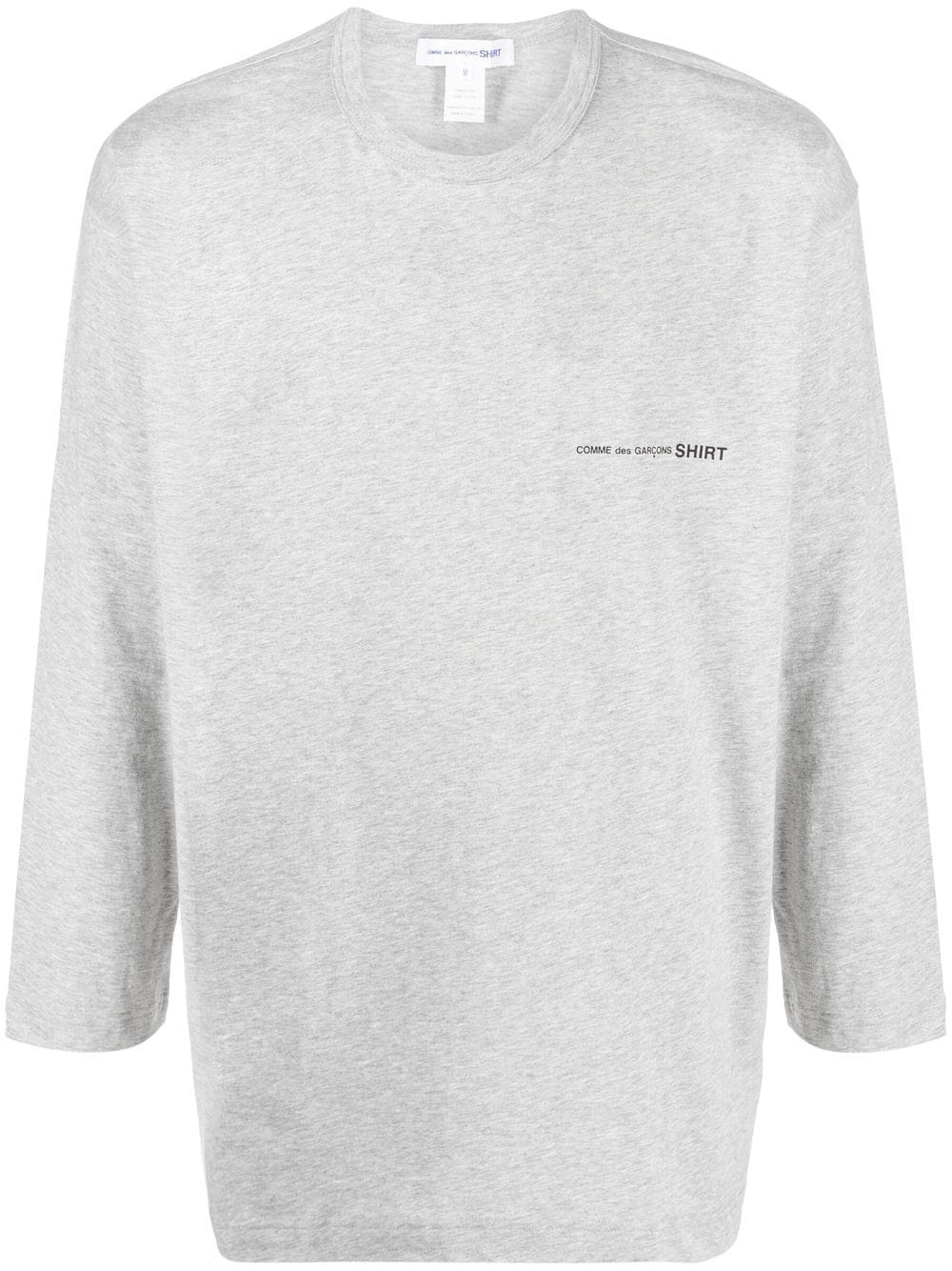 Comme Des Garçons Shirt T-shirt met logoprint - Grijs