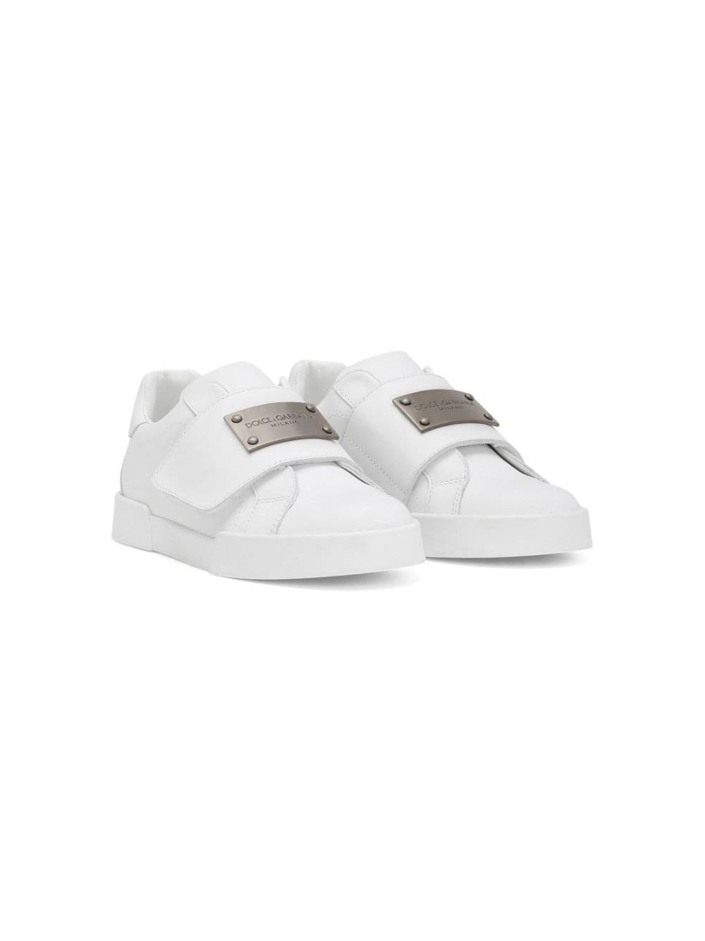 Dolce & Gabbana Kids Portofino low-top sneakers - Wit