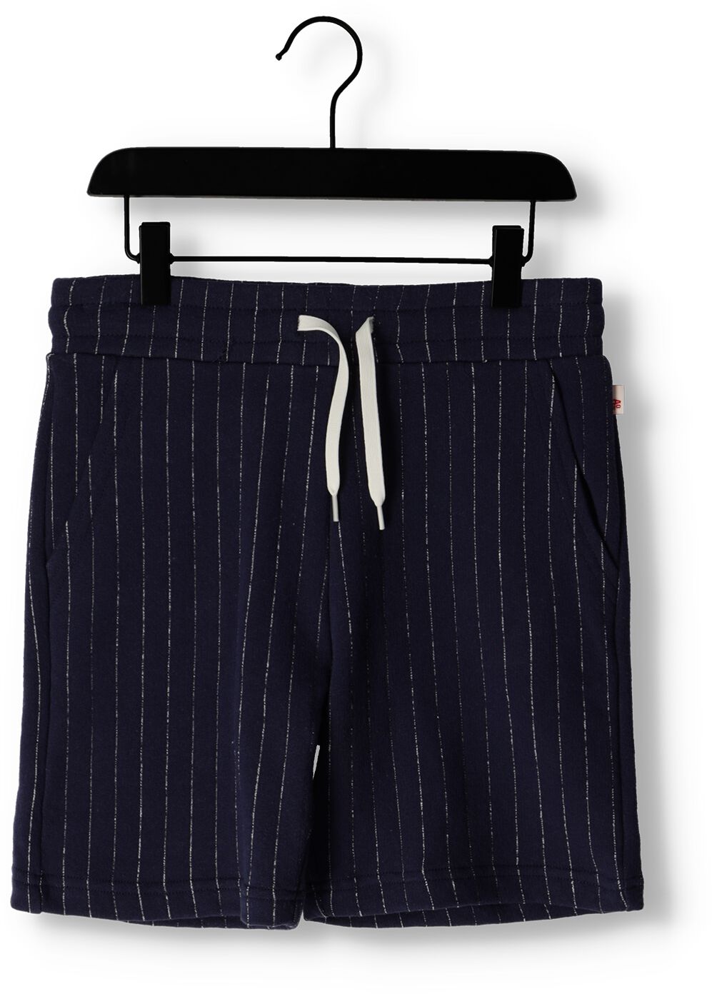 Donkerblauwe Ao76 Korte Broek Elliot Striped Shorts