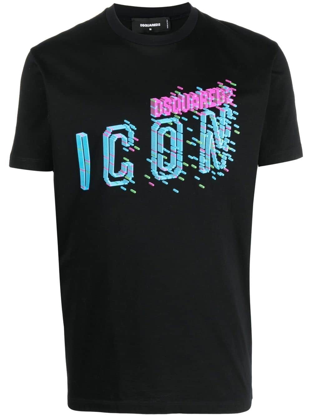 Dsquared2 Icon-print cotton T-shirt - Zwart