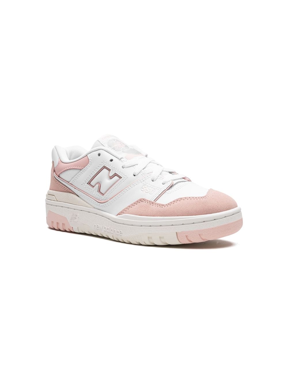 New Balance Kids "550 ""White Pink Sea Salt"" sneakers" - Wit