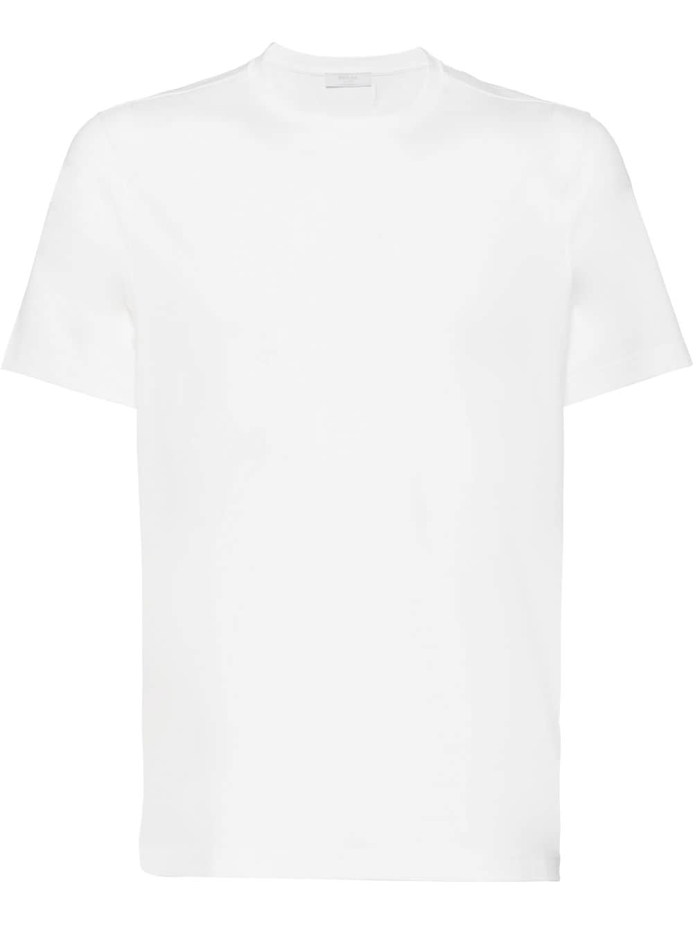 Prada T-shirt met ronde hals - Geel