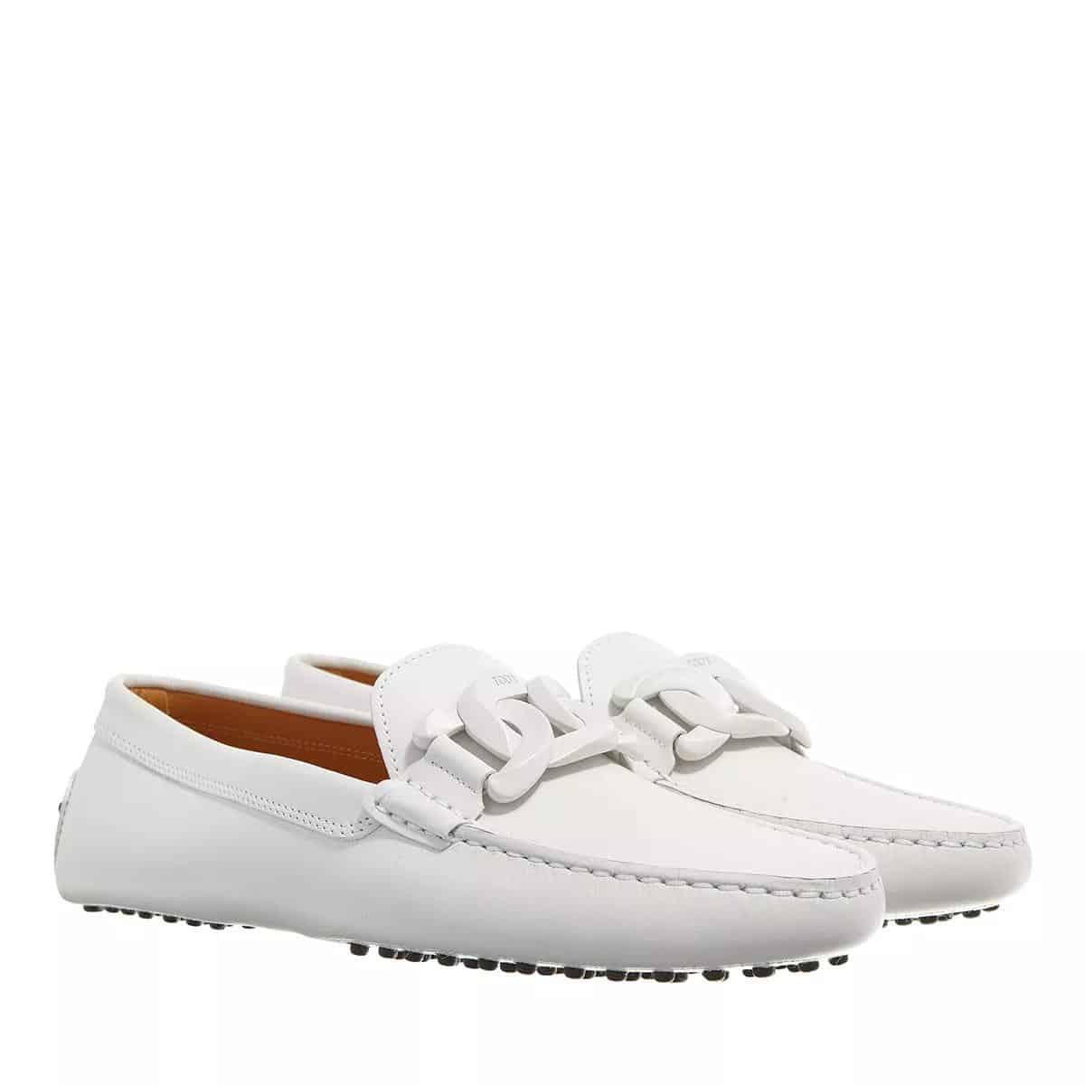 Tod's Loafers & ballerina schoenen - Leather Loafers in wit