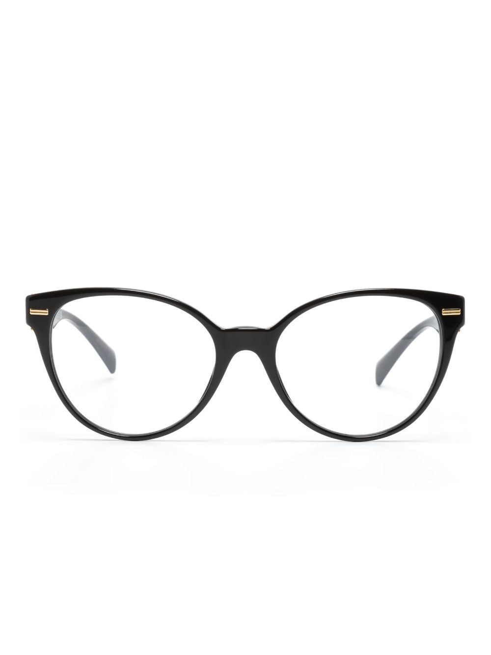 Versace Eyewear Bril met rond montuur - Zwart