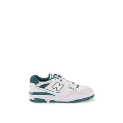 550 Leren Sneakers met Perforaties New Balance , White , Heren