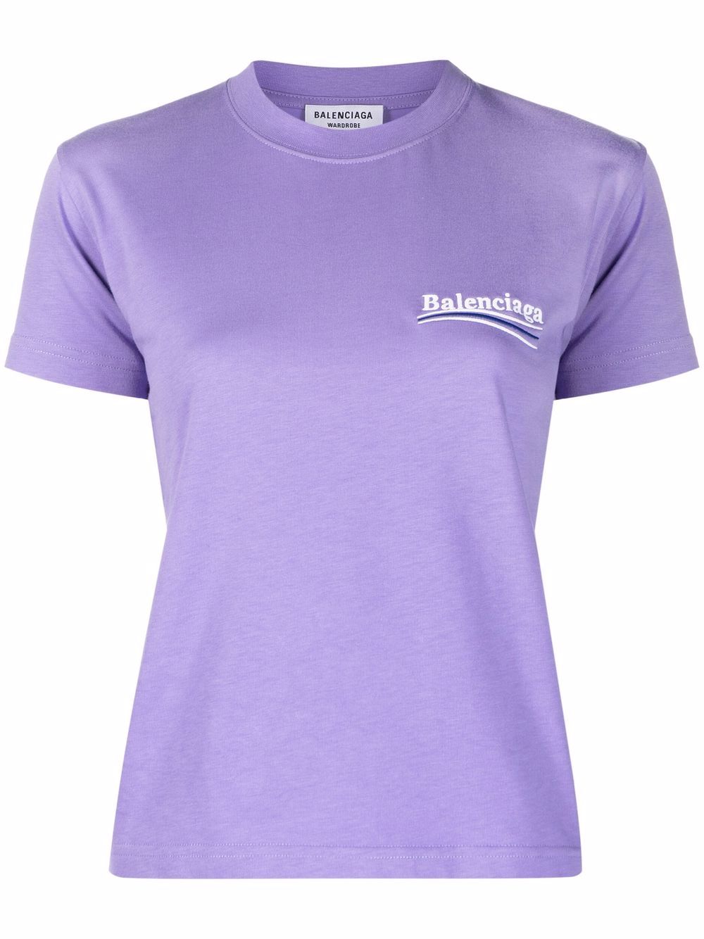 Balenciaga T-shirt met logo - Paars