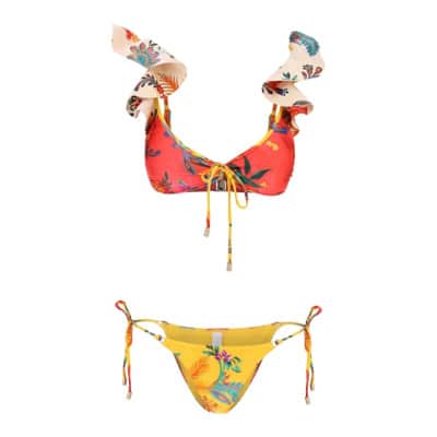 Bloemen Triangle Bikini Set Zimmermann , Multicolor , Dames