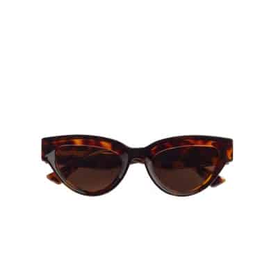 Bruine schildpad cateye zonnebril voor dames Bottega Veneta , Brown , Dames