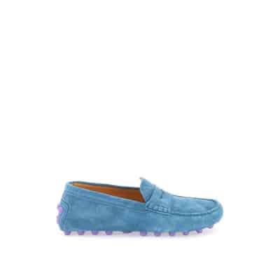 Bubble Loafers met reliëf monogramdetail Tod's , Blue , Dames