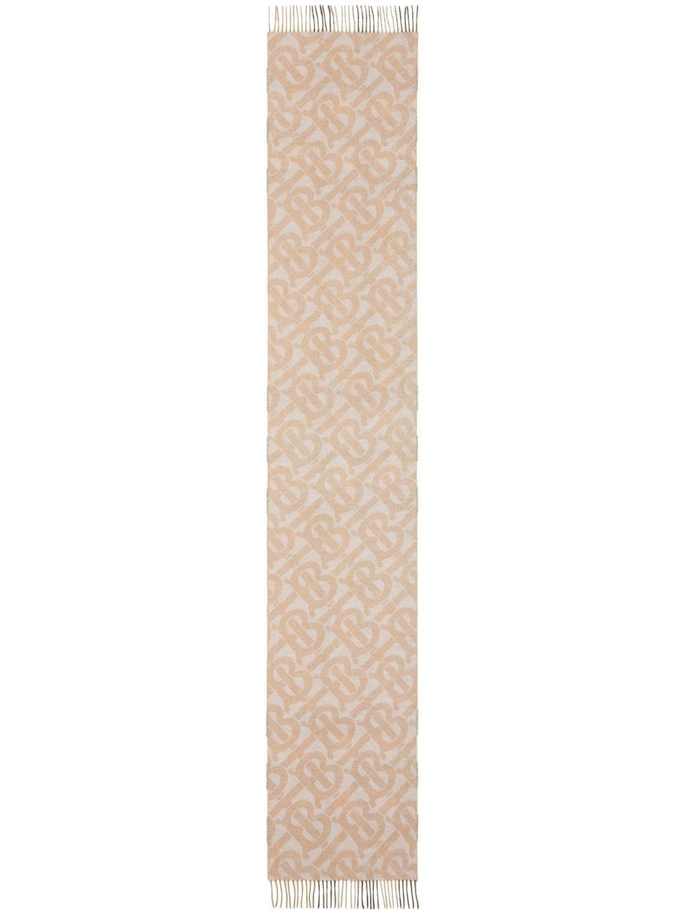 Burberry Sjaal met monogram patroon - Beige