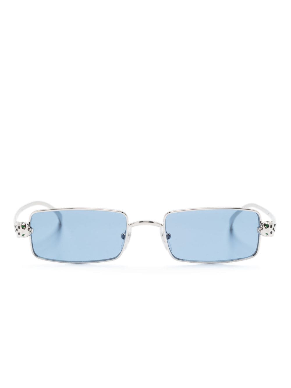 Cartier Eyewear Panthère de Cartier zonnebril met rechthoekig montuur - Zilver