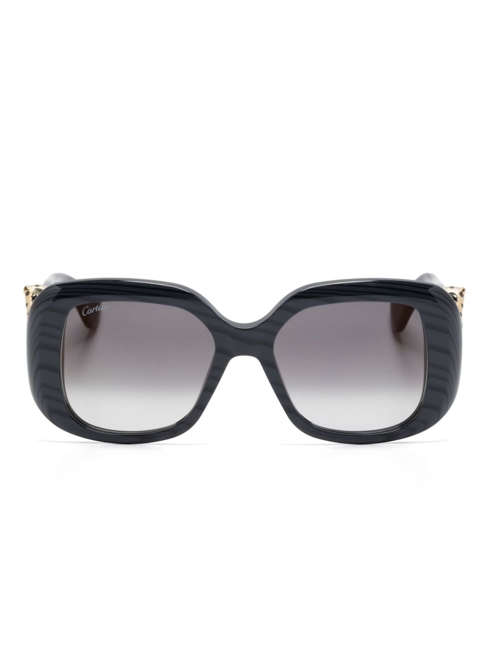 Cartier Eyewear Panthère de Cartier zonnebril met vierkant montuur - Grijs
