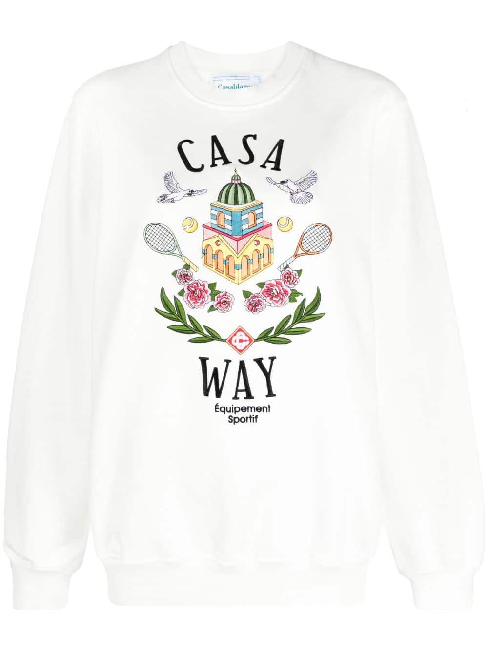 Casablanca Sweater met borduurwerk - Wit