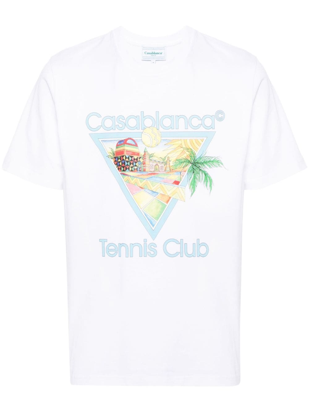 Casablanca T-shirt met print - Wit