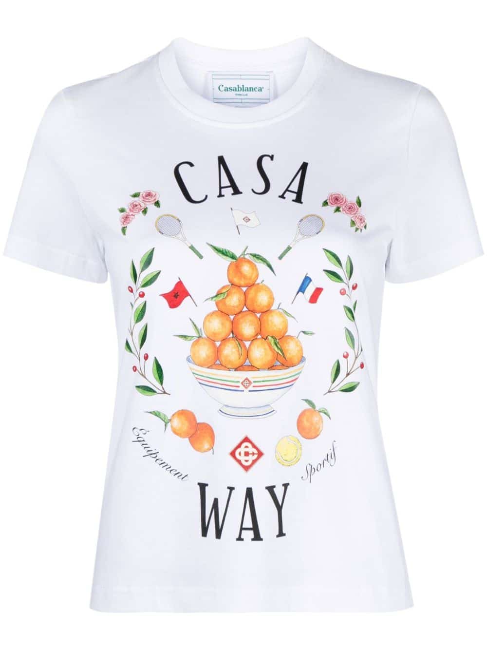 Casablanca T-shirt van biologisch katoen - Wit