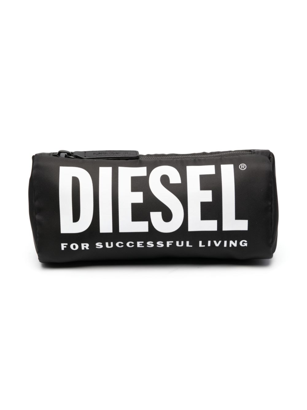 Diesel Kids Casebold tas met logoprint - Zwart