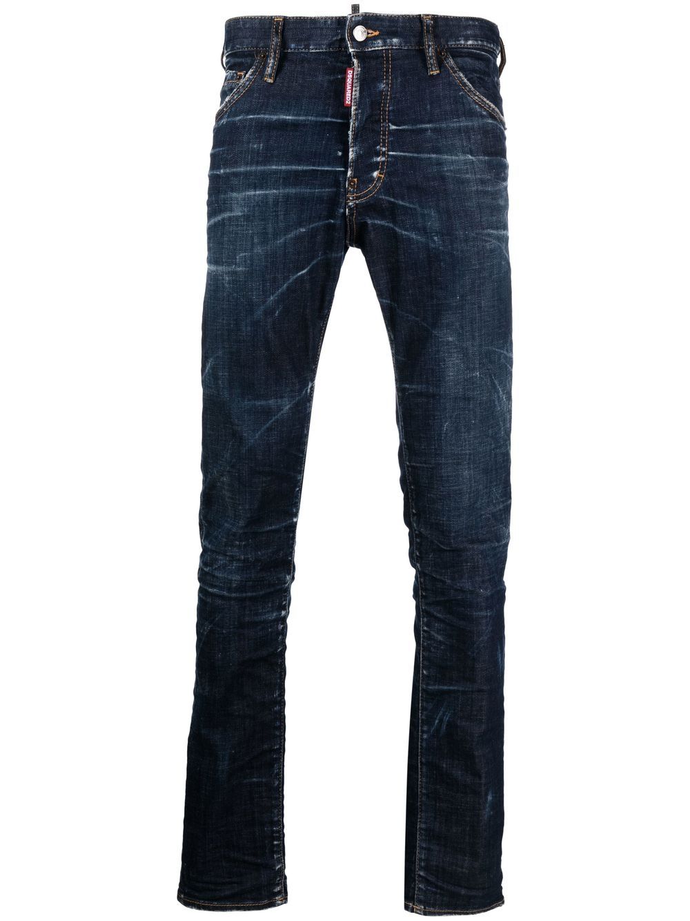 Dsquared2 Jeans met logopatch - Blauw