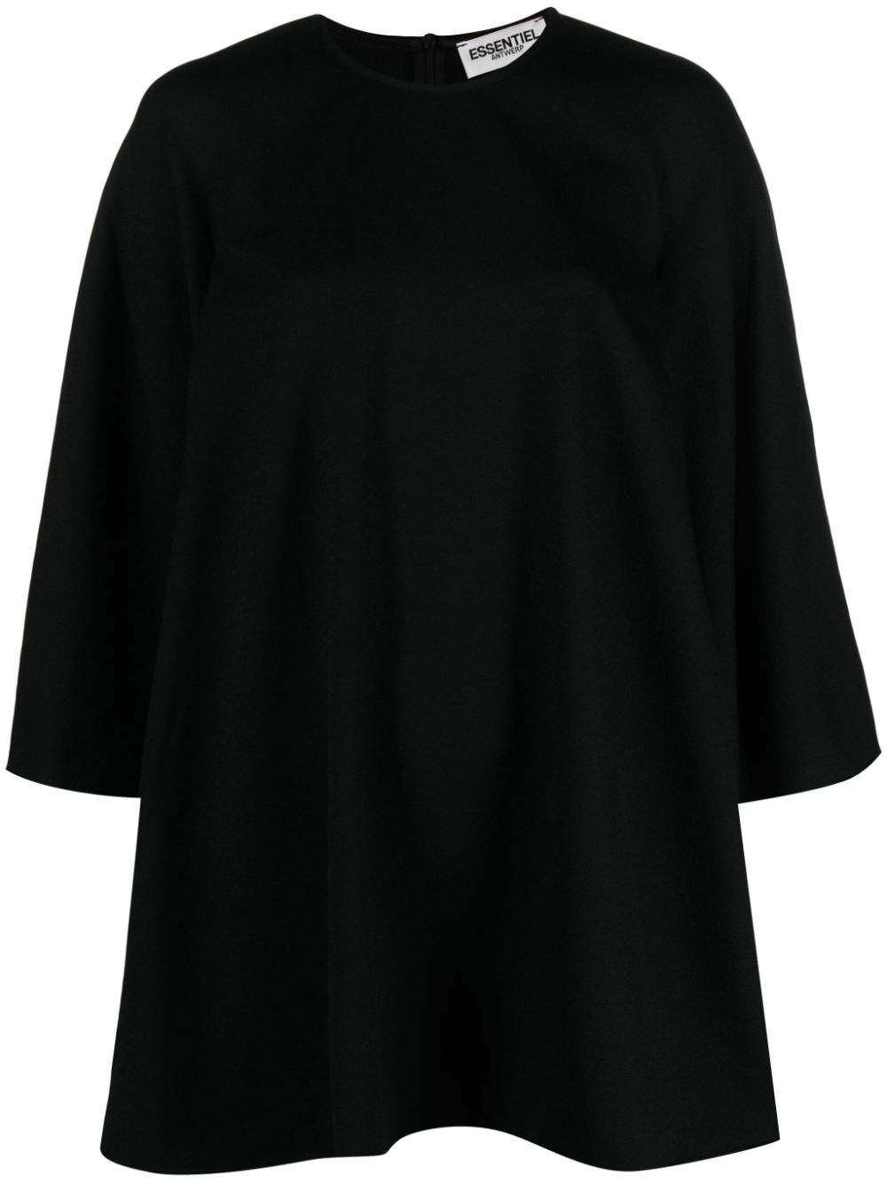Essentiel Antwerp Mini-jurk met cape - Zwart