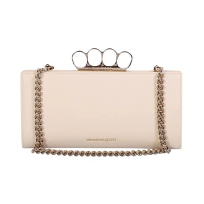 Four Ring Case beige bag by Alexander Mcqueen; innovative, exciting, uncompromising, adjectives that best define the brand style Alexander McQueen , Beige , Dames