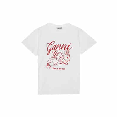 Ganni shirts tops T3994 Ganni , White , Dames