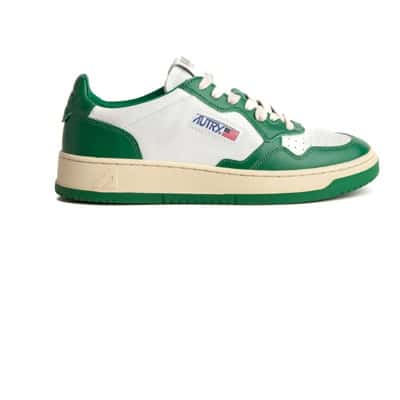 Groene platte schoenen Autry , Green , Heren