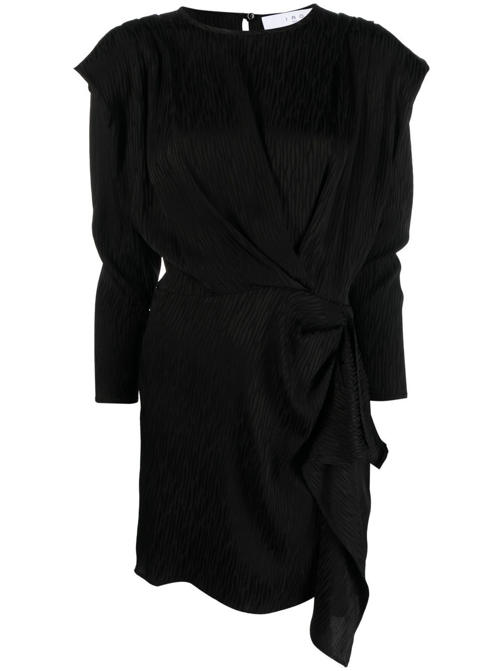 IRO Gedrapeerde jurk - Zwart