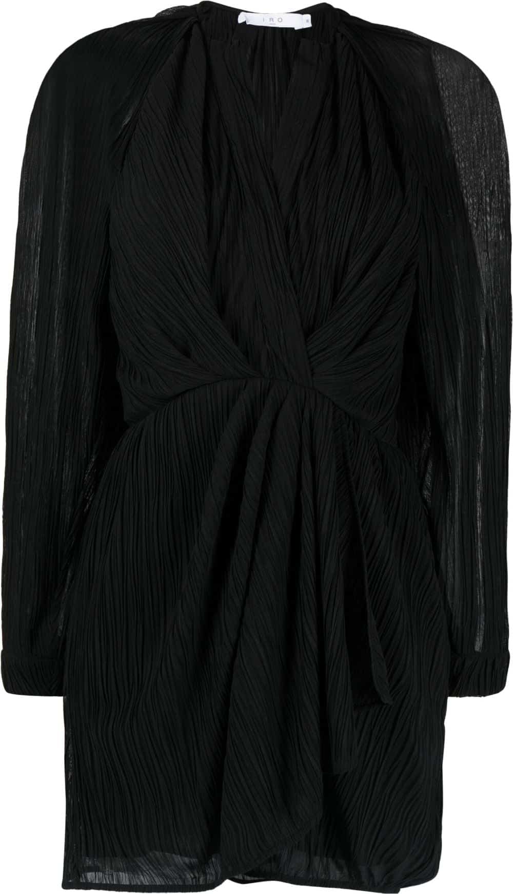 IRO Semi-doorzichtige jurk - Zwart
