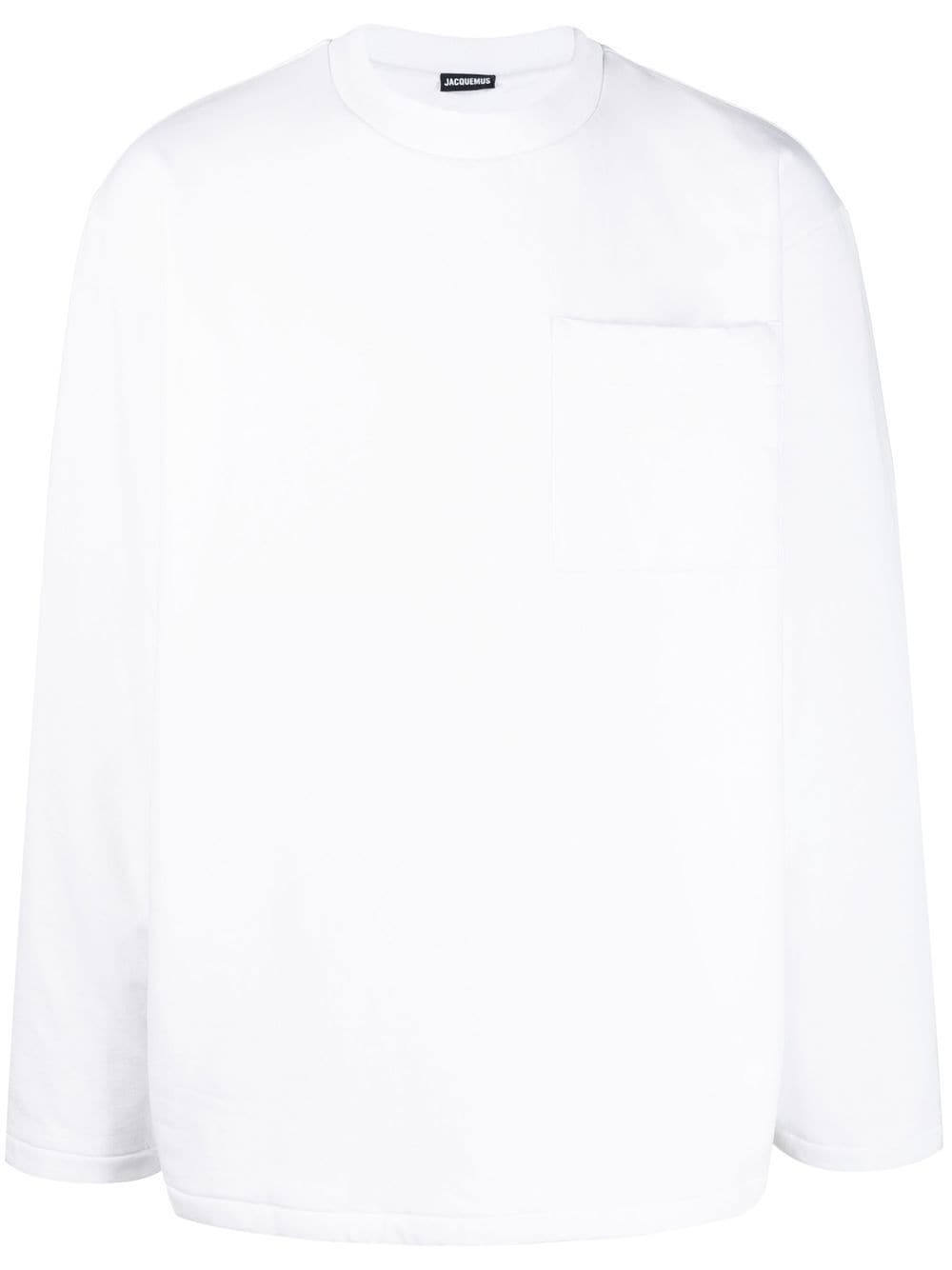 Jacquemus Le T-shirt Bricciola top met lange mouwen - Wit