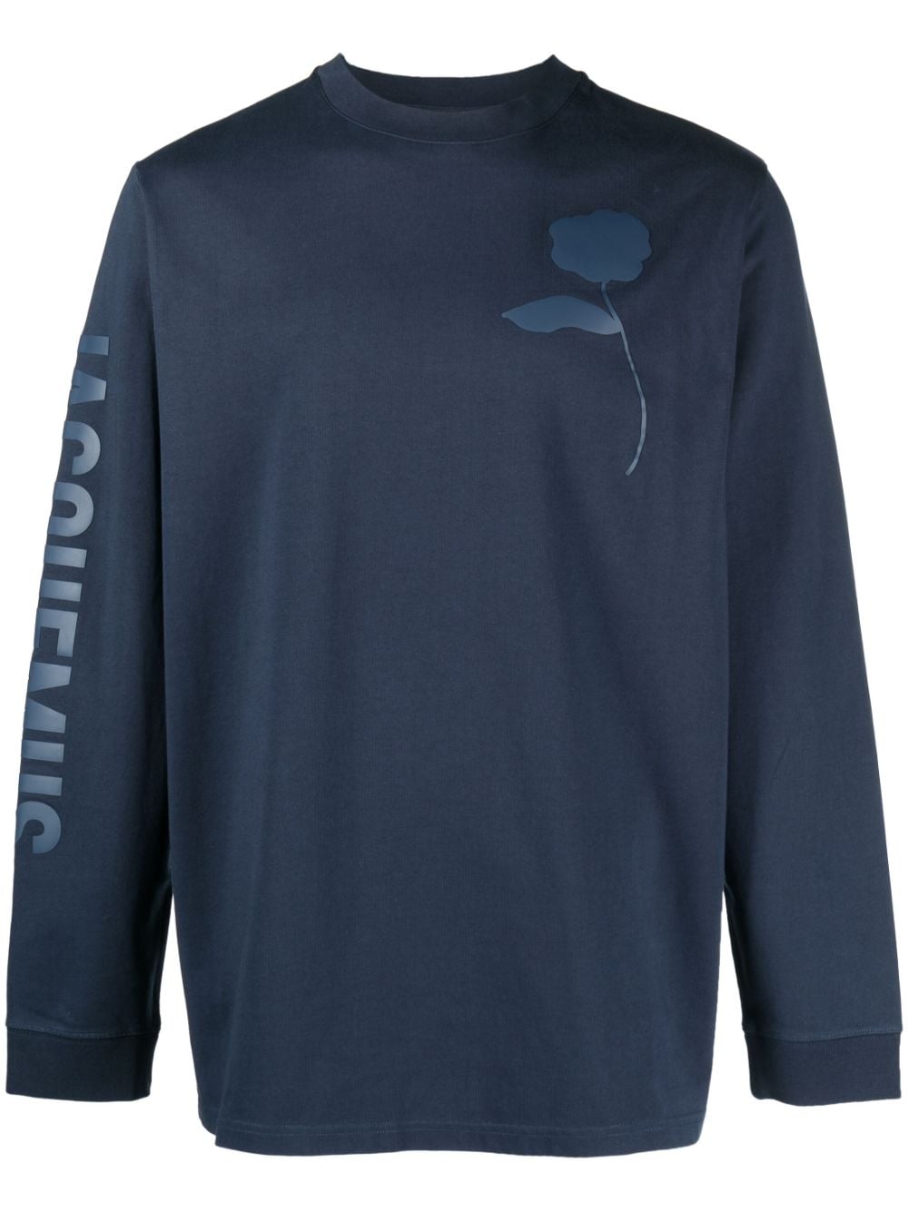 Jacquemus Sweater met roosprint - Blauw