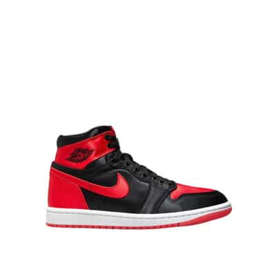 Jordan 1 Retro High Satin Sneakers Nike , Red , Heren