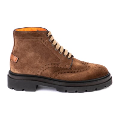 Lace-up Boots Santoni , Brown , Heren
