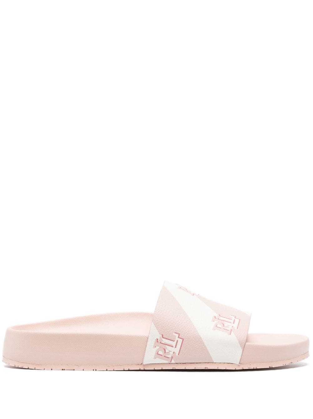 Lauren Ralph Lauren Slippers met logoprint - Roze