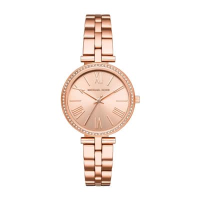 Layton Roségoud Quartz Horloge Michael Kors , Pink , Dames