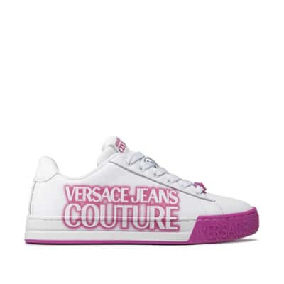 Modieuze Leren Sneakers Versace Jeans Couture , White , Dames