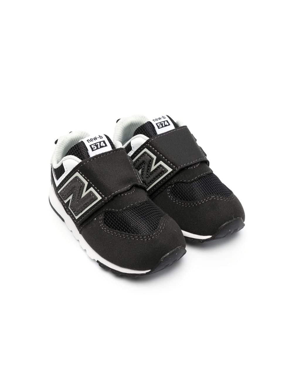 New Balance Kids 574 sneakers met klittenband - Zwart