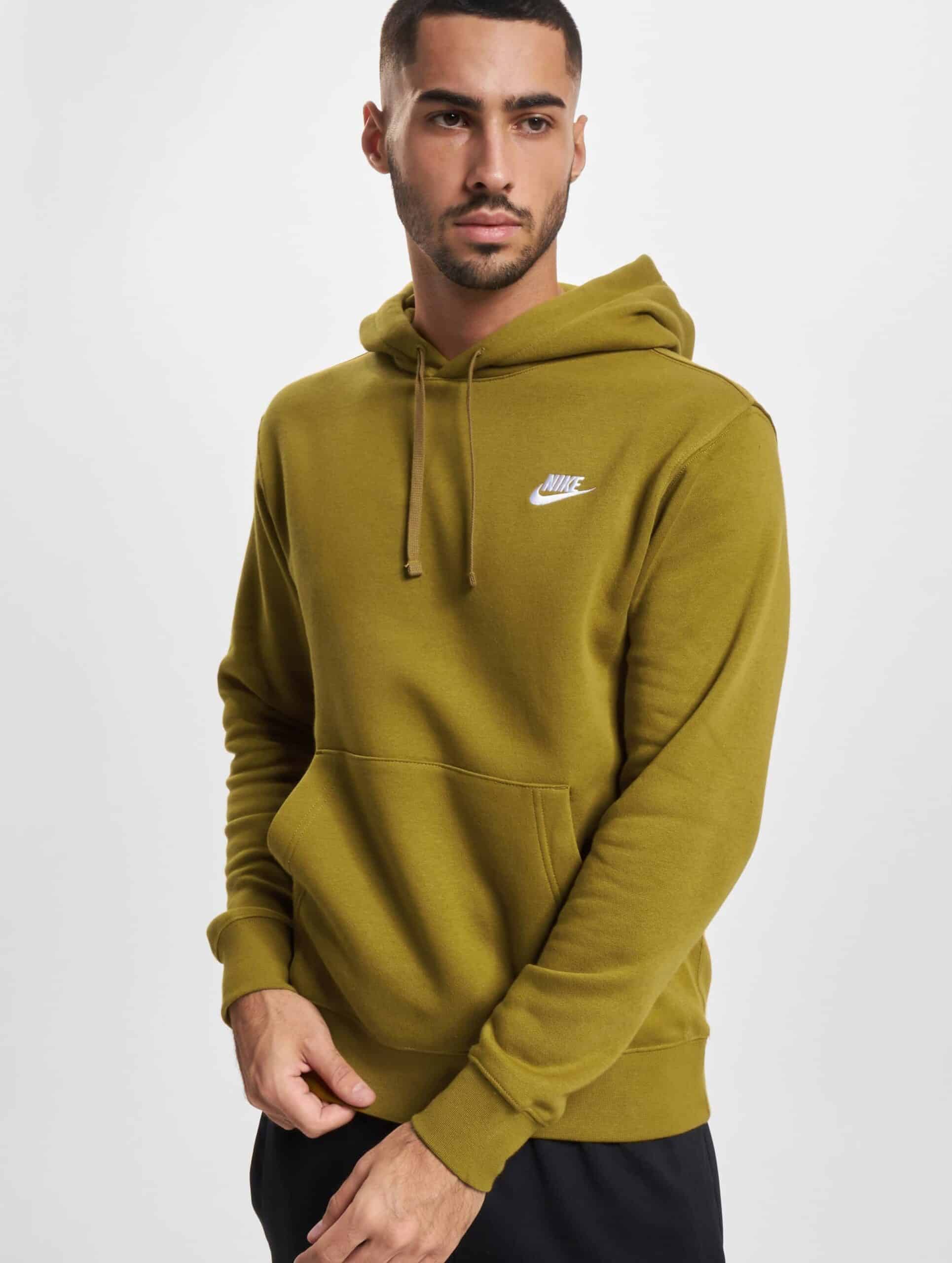 Nike Club Hoodie Männer,Unisex op kleur beige, Maat L