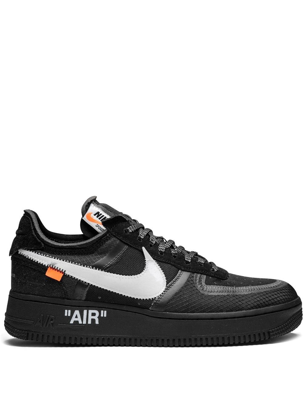 Nike X Off-White The 10: Nike Air Force 1 lage sneakers - Zwart