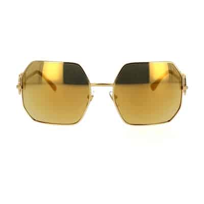 Onregelmatige metalen zonnebril met sterke karakter en originaliteit Versace , Yellow , Unisex