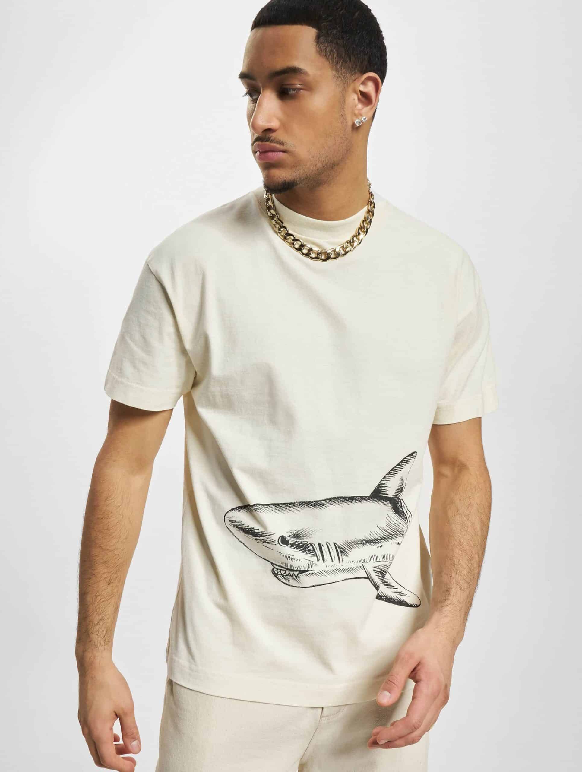 Palm Angels Broken Shark Classic T-Shirt Mannen op kleur zwart, Maat L