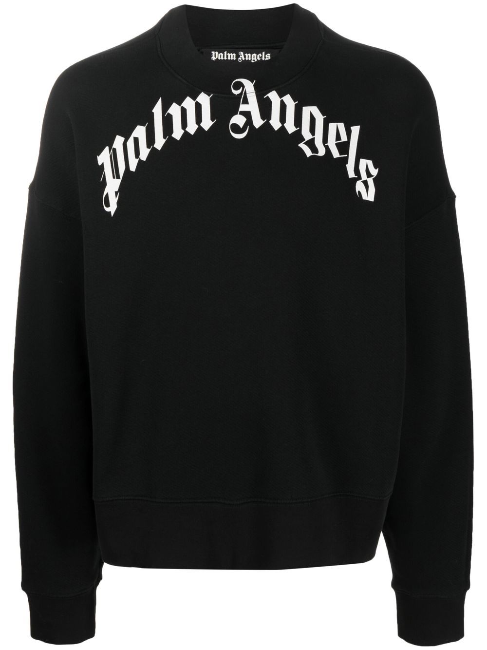 Palm Angels Hoodie met logoprint - Zwart