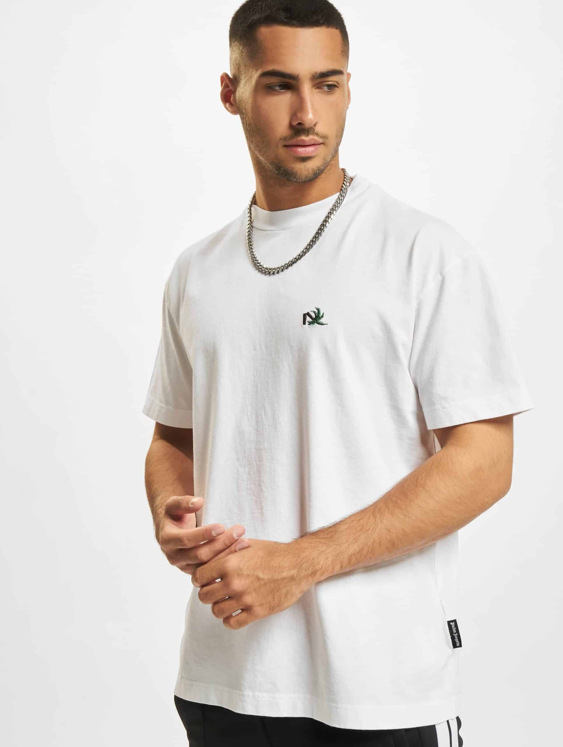 Palm Angels Mini Broken Classic T-Shirt Mannen op kleur wit, Maat M