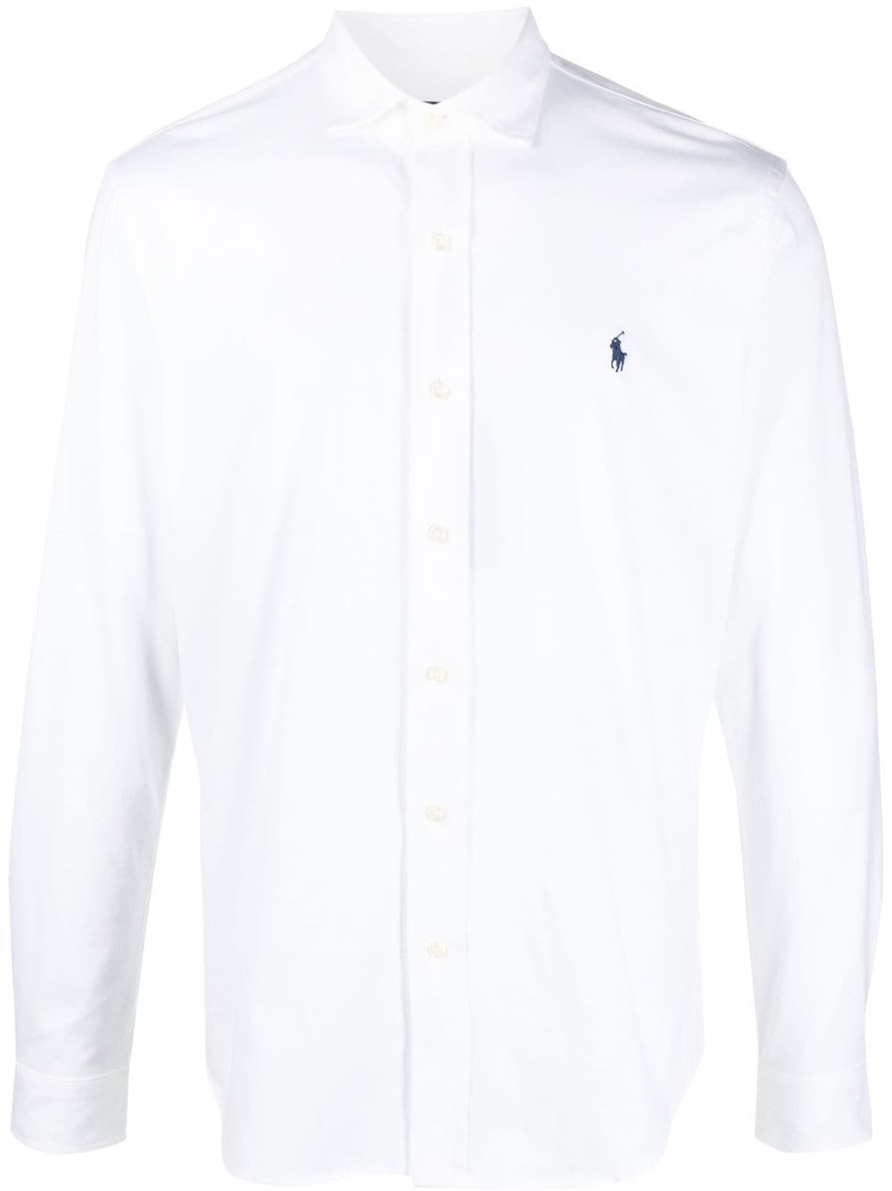 Polo Ralph Lauren Overhemd met geborduurd logo - Wit