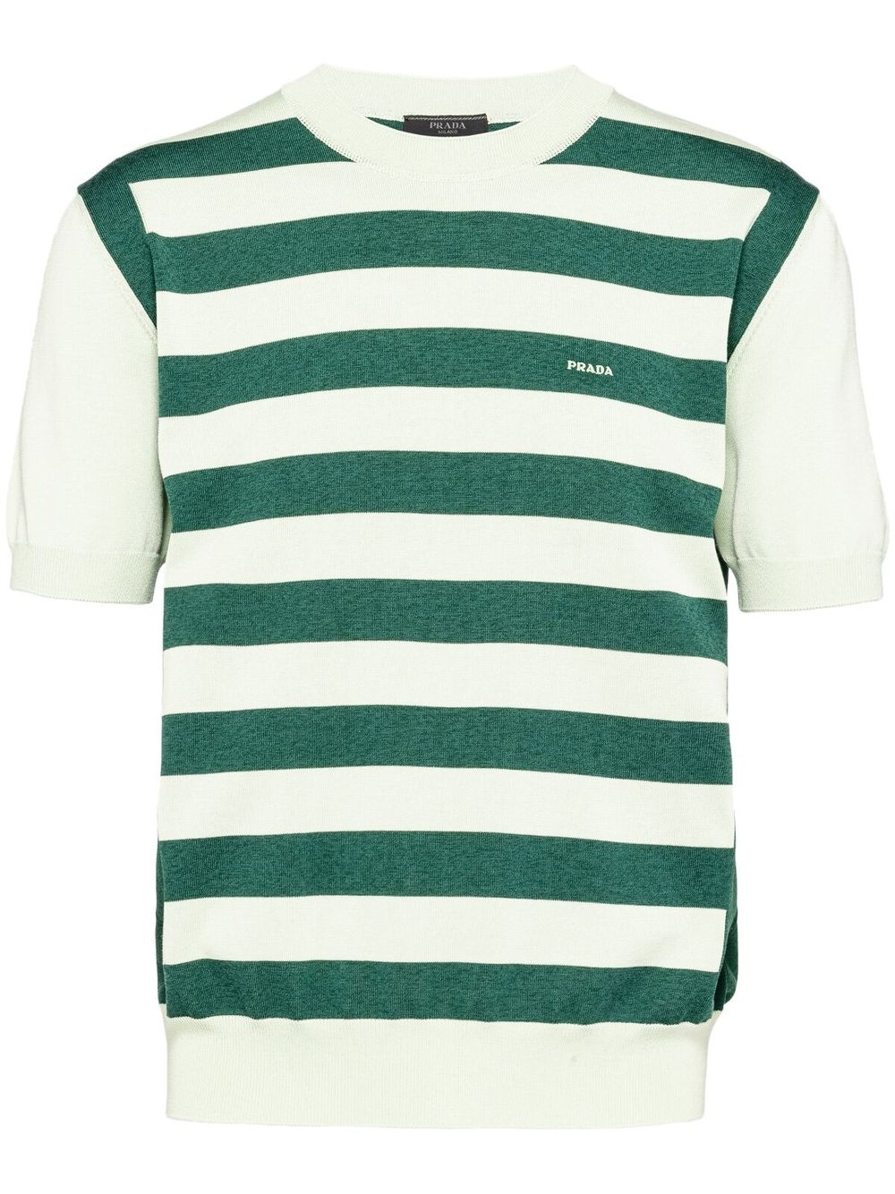 Prada T-shirt met ronde hals - Groen