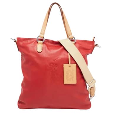 Pre-owned Leather shoulder-bags Ralph Lauren Pre-owned , Red , Dames