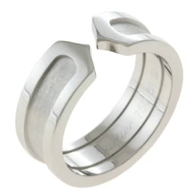 Pre-owned White Gold rings Cartier Vintage , Gray , Unisex