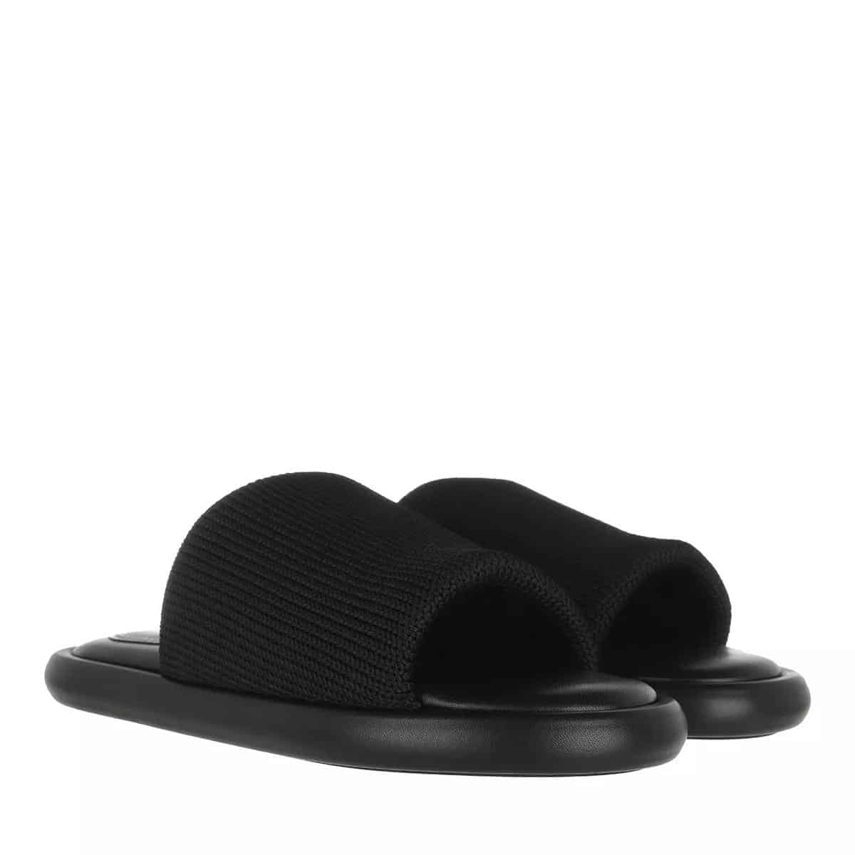 Proenza Schouler Slippers - Pipe Knit Slide in zwart