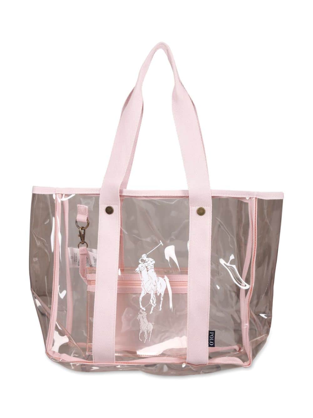 Ralph Lauren Kids Doorzichtige tas met print - Roze