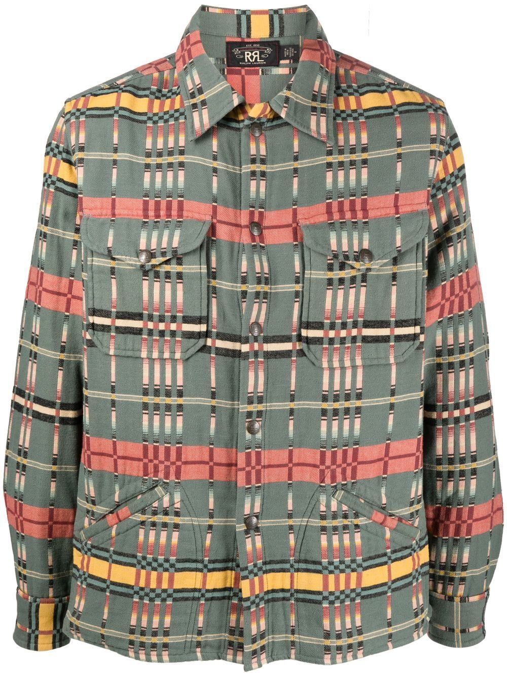 Ralph Lauren RRL Overhemd met geometrisch patroon - Groen